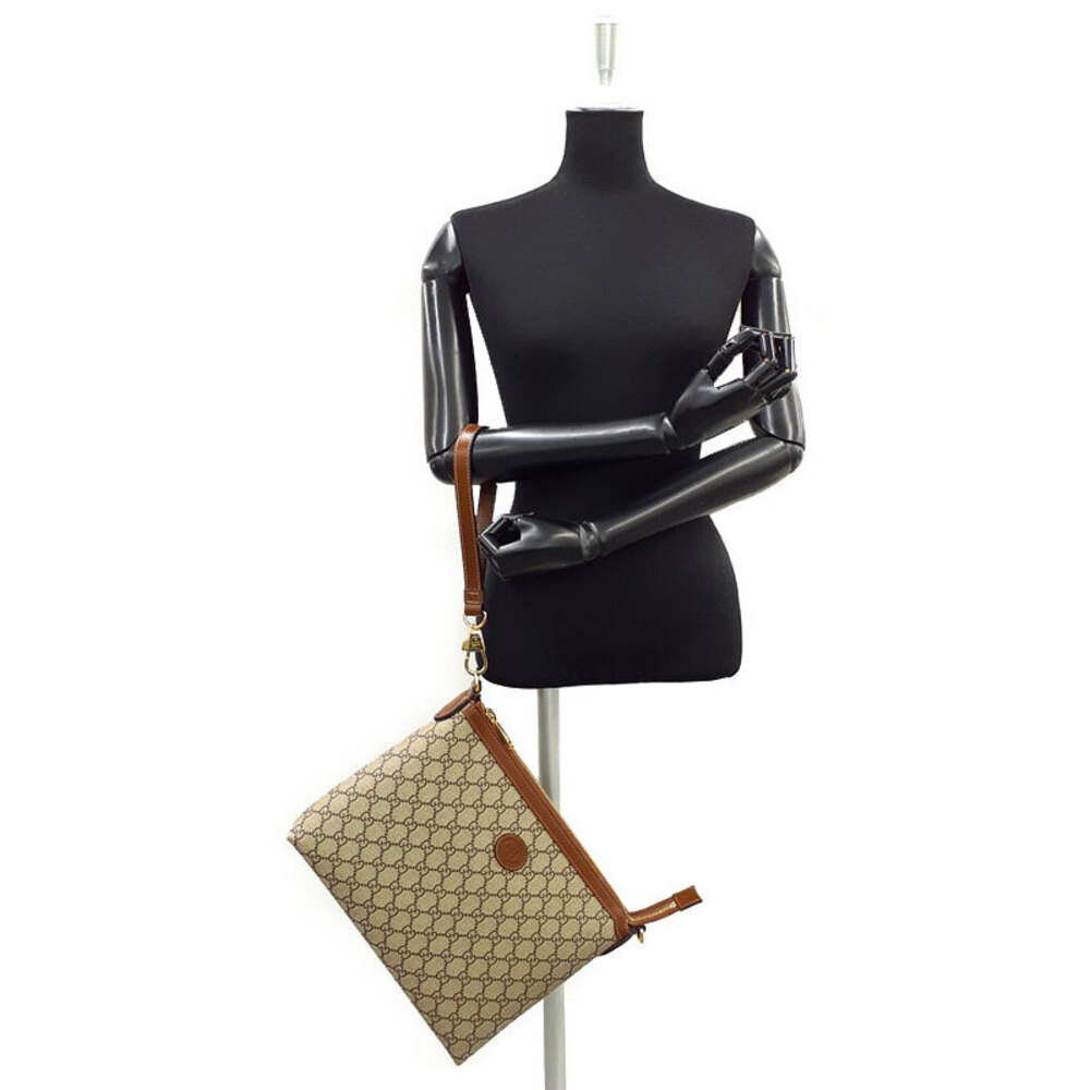 Gucci Interlocking leather Bag Supreme G ebony GG brown beige Crossbody - Picture 9 of 9